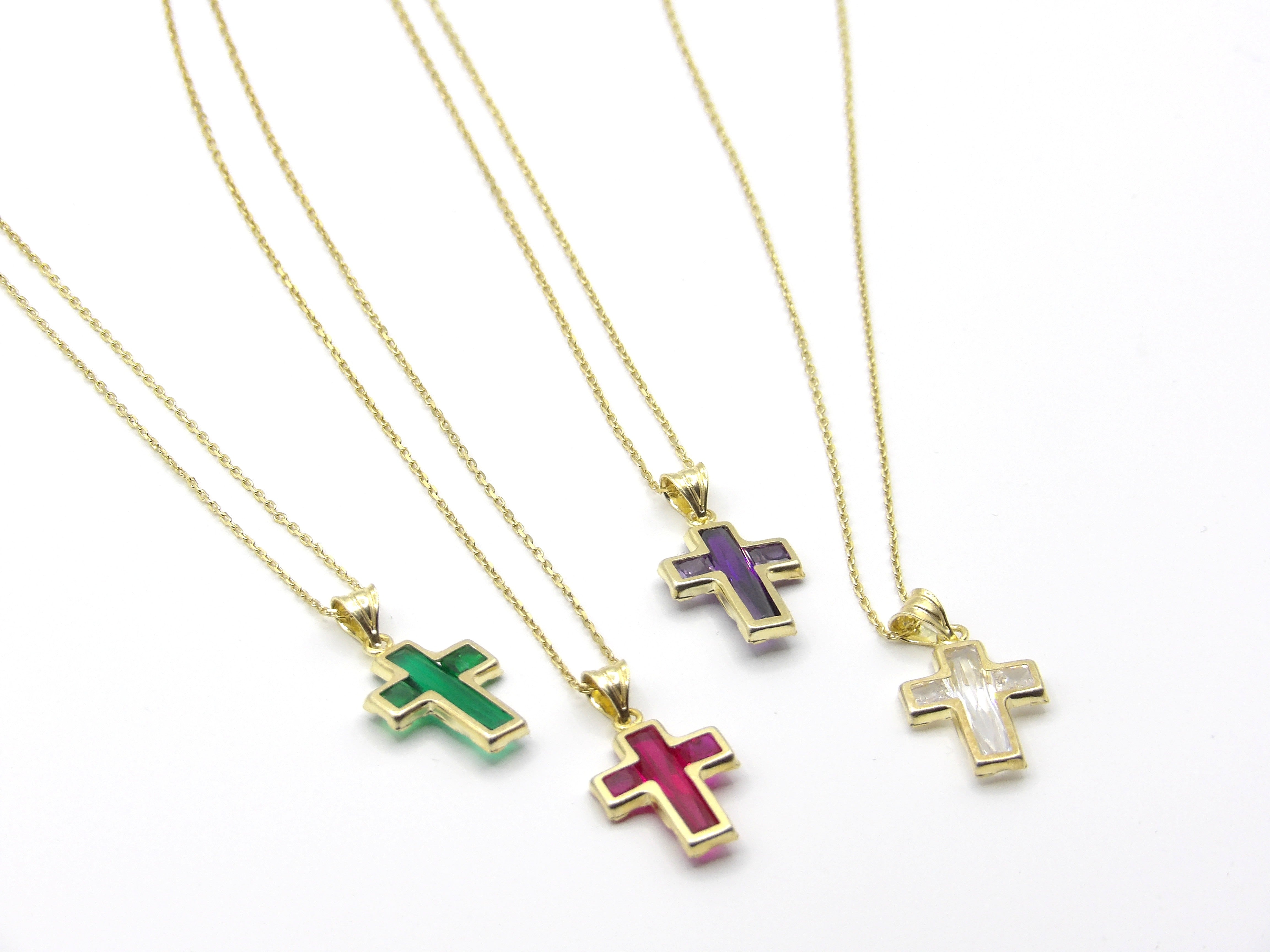 LARGE GEM CROSS