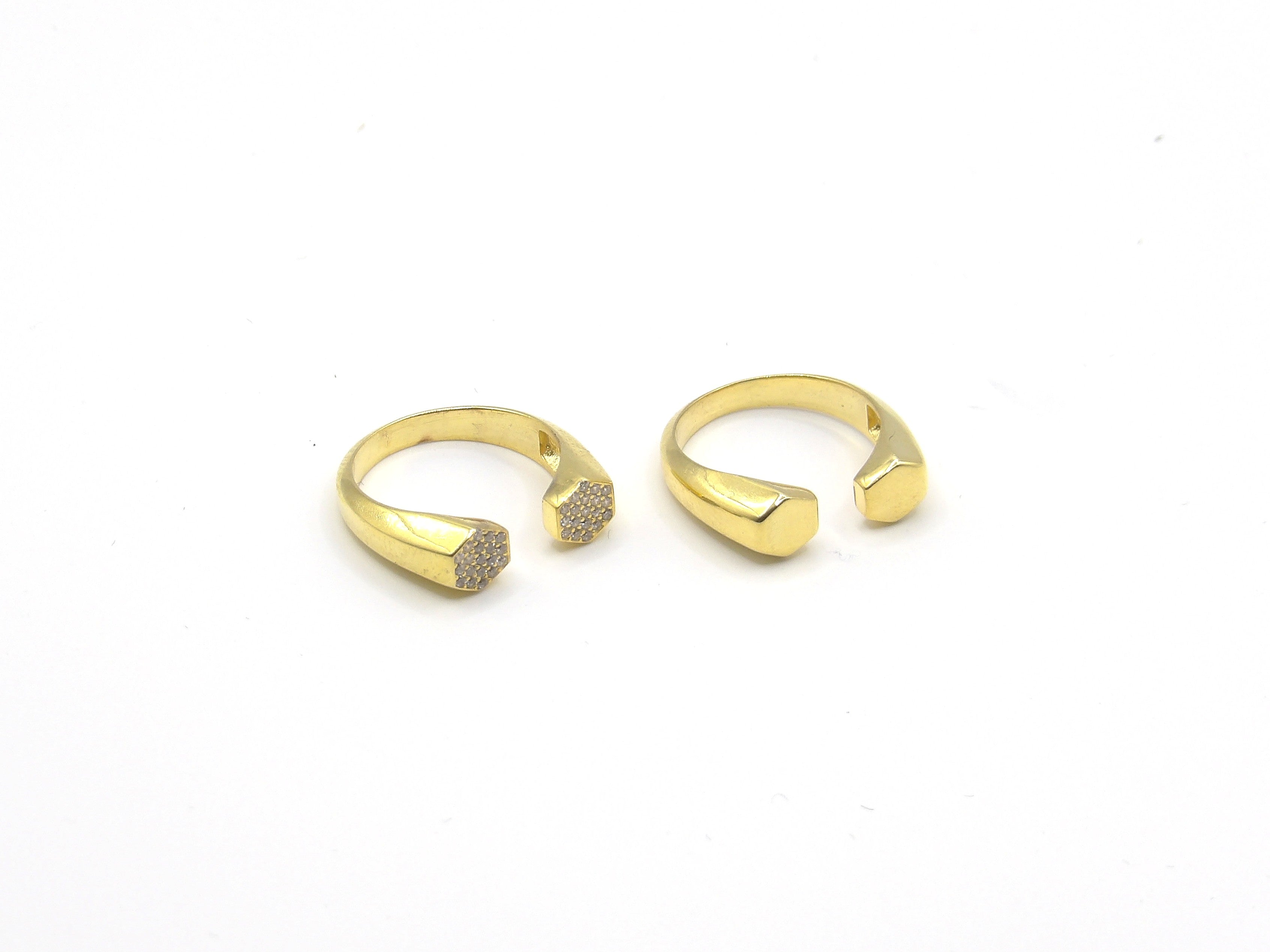 HEXAGON SPARKLE RING