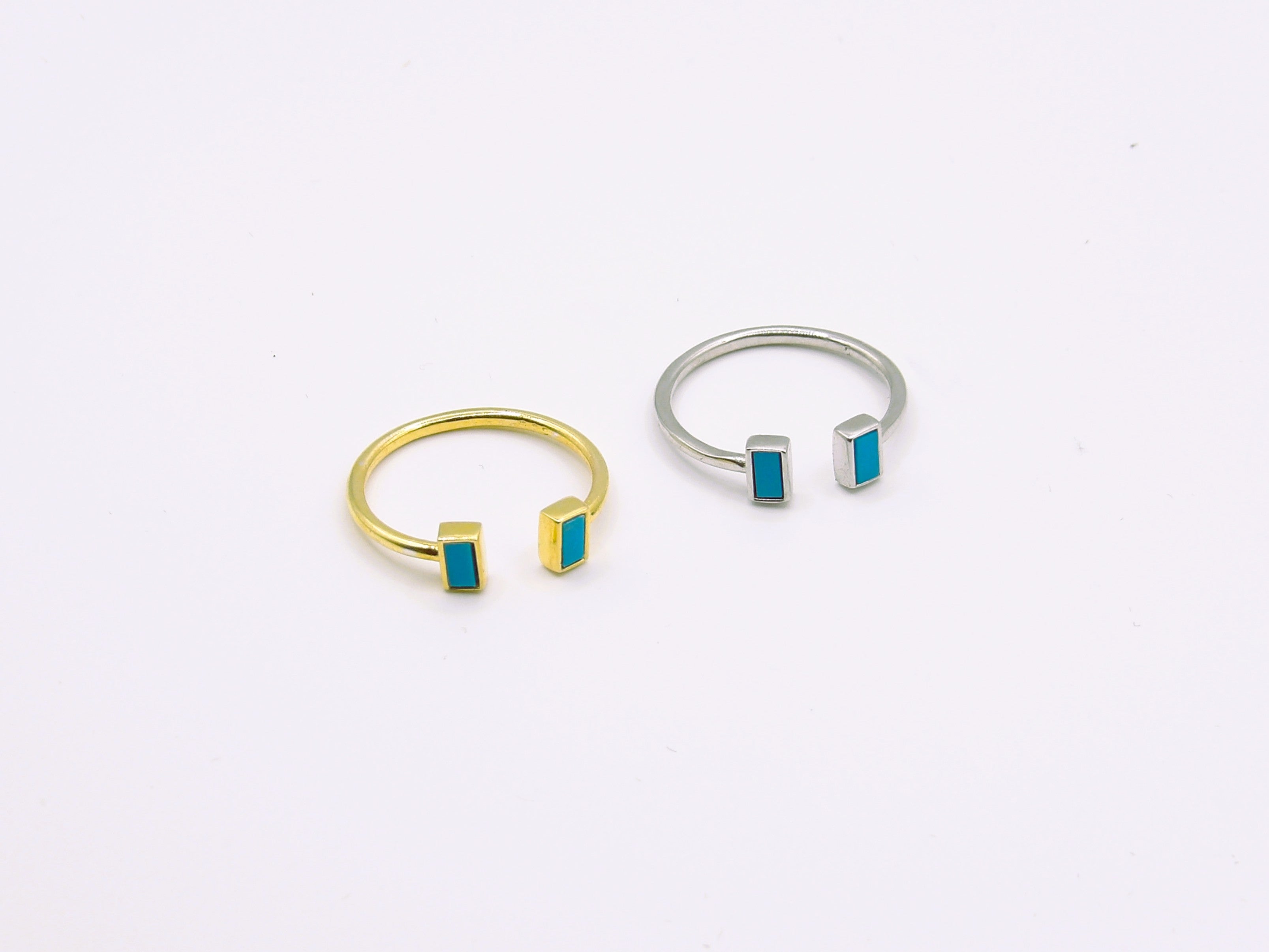 SQUARE BLUE TIFFANY RING