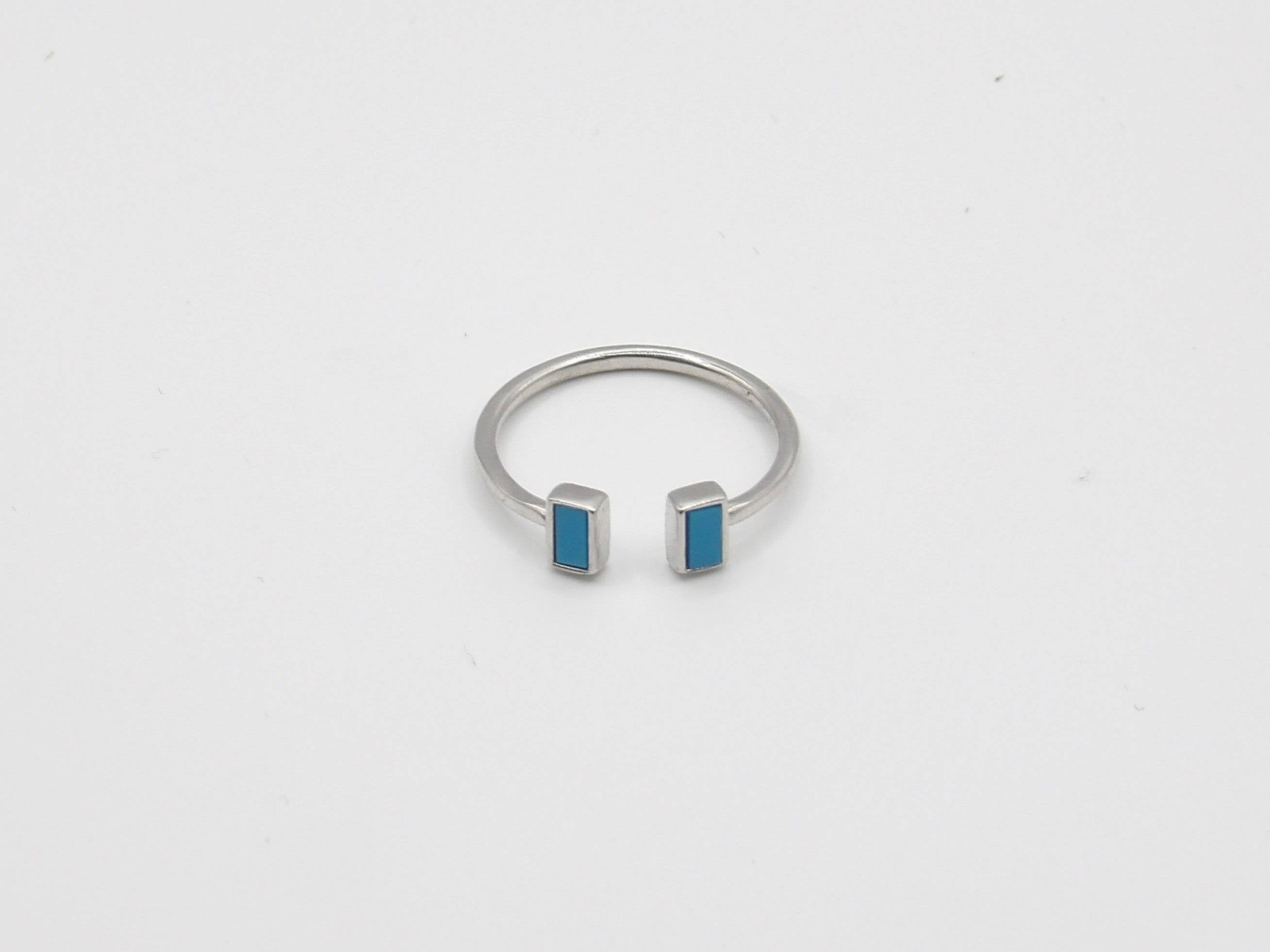 SQUARE BLUE TIFFANY RING