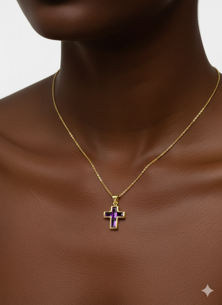 LARGE GEM CROSS